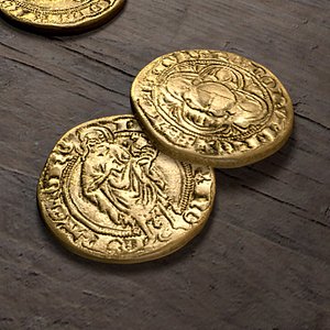 3d gold coin model