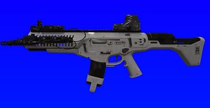 AMX Assault Rifle 3D machine gun model