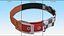3D Pet Collar with Metal Buckle model