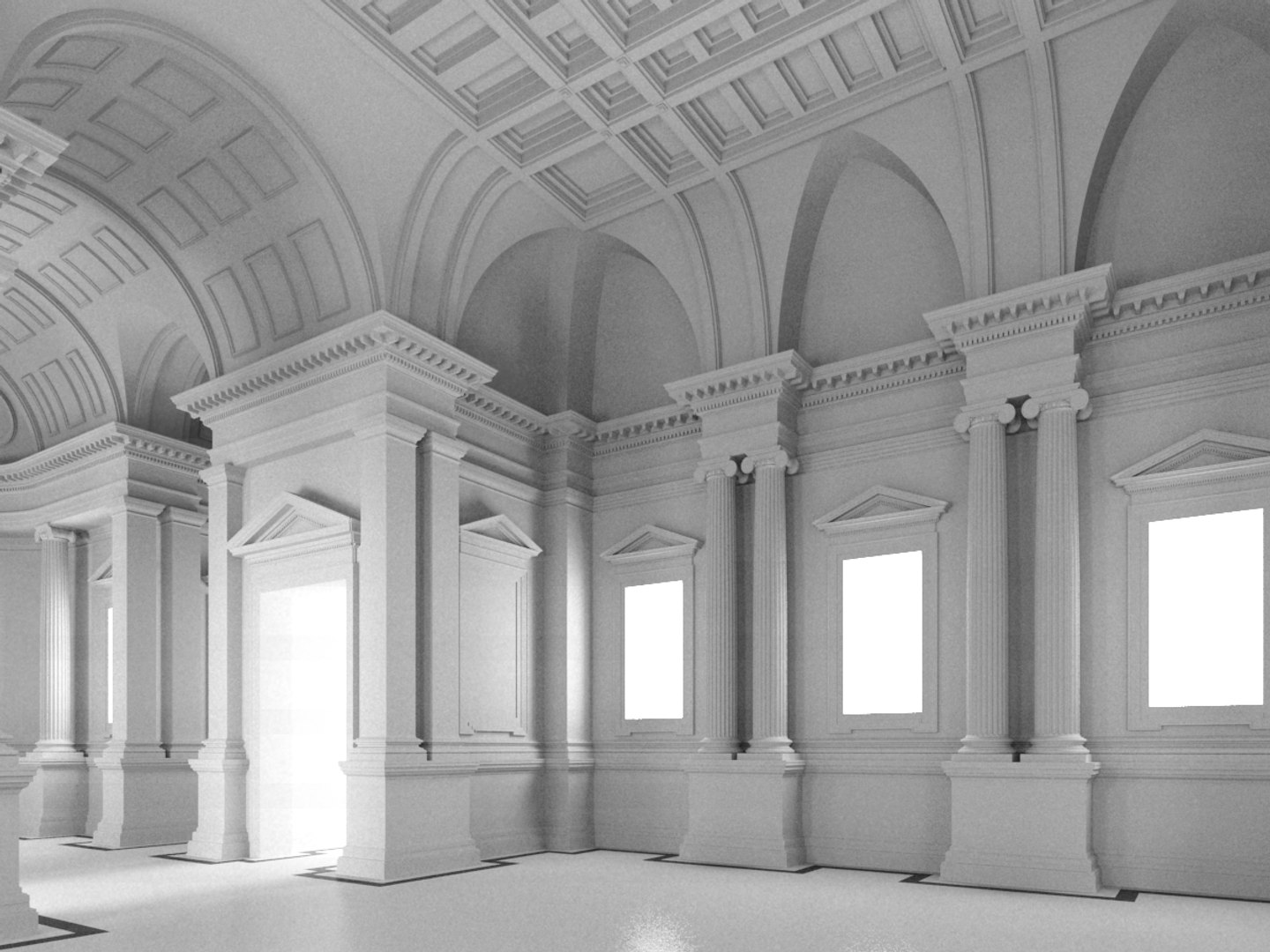 Hall 3D Model - TurboSquid 1343254
