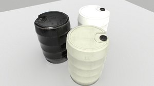 industrial barrels 3D model