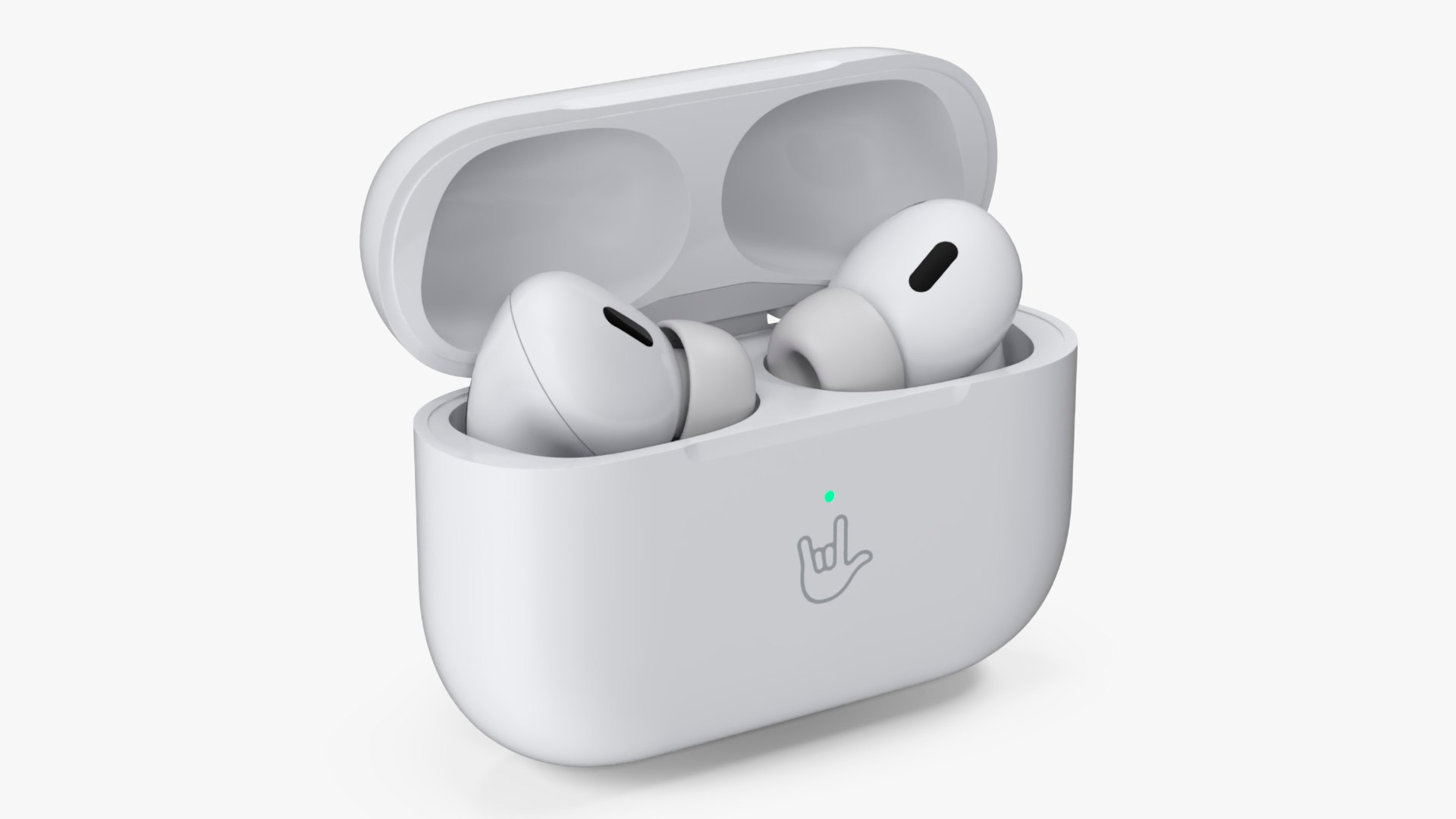 Apple AirPods Pro 2 USB-C Open 3D model preview