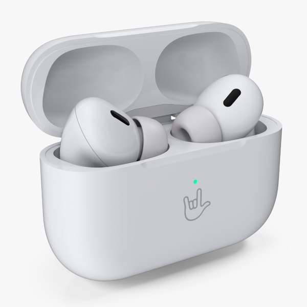 3D Apple AirPods Pro 2 USB-C Open