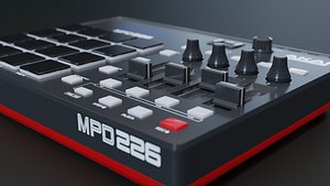 3D model akai professional mpd226 modelled