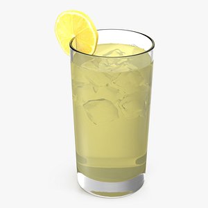 Glass of Lemonade 3d model