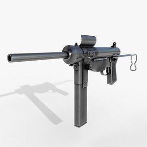 M3 submachine gun gameready