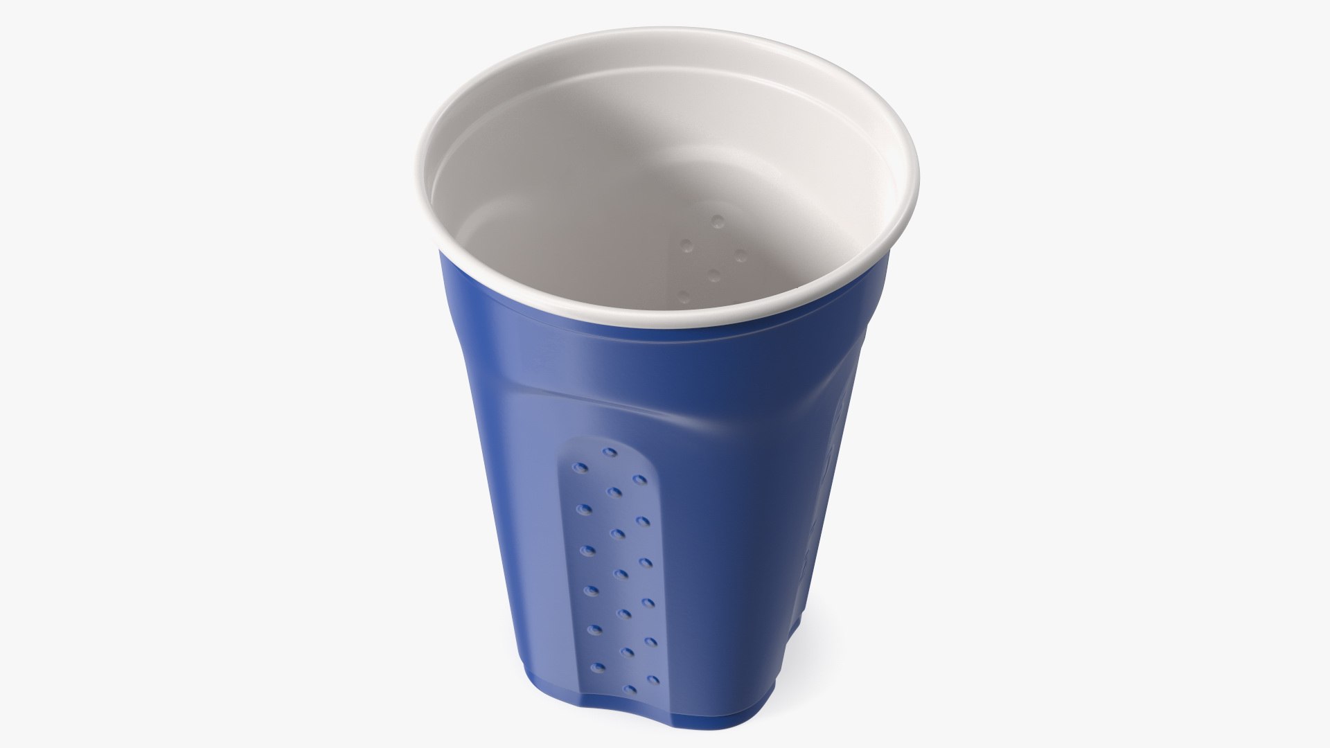 Solo Squared Plastic Cup Blue 3D model preview