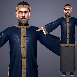 Chinese ancient Qing Dynasty master 3D