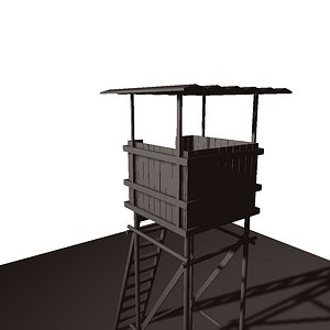 outpost wooden 3D model