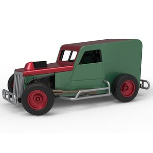 Dwarf car while turning Scale 1 to 25 3D