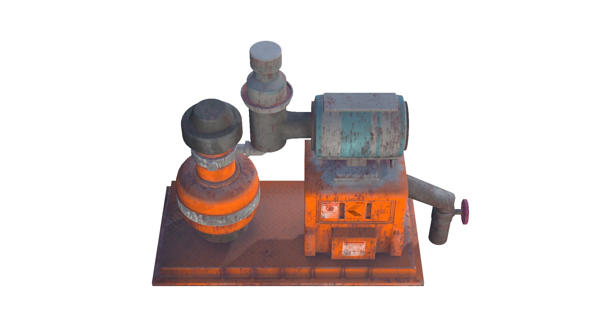 3D Pump Machine Low Poly 3D Model - TurboSquid 2336301