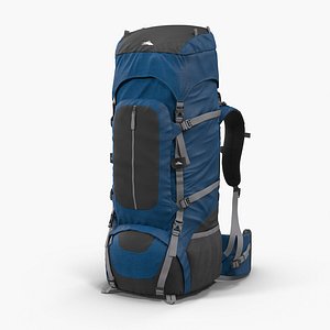 large camping backpack 3d model