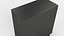 Modern Black Wooden Chest of Drawers with Gold Handles
