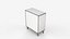 Modern Black Wooden Chest of Drawers with Gold Handles