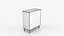 Modern Black Wooden Chest of Drawers with Gold Handles