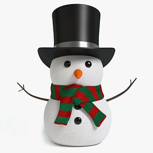 maya snowman snow man