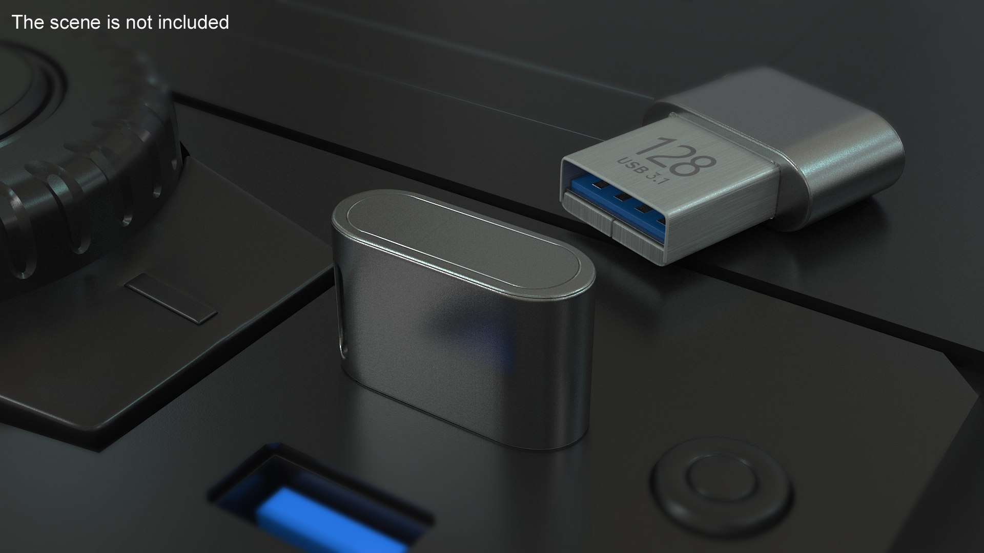 Mini Flash Drive 128Gb 3D - TurboSquid 1980593