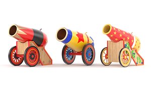 Circus Cannon Collection 3D model