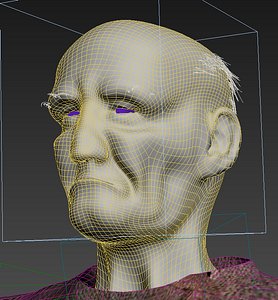 old men riged 3d max