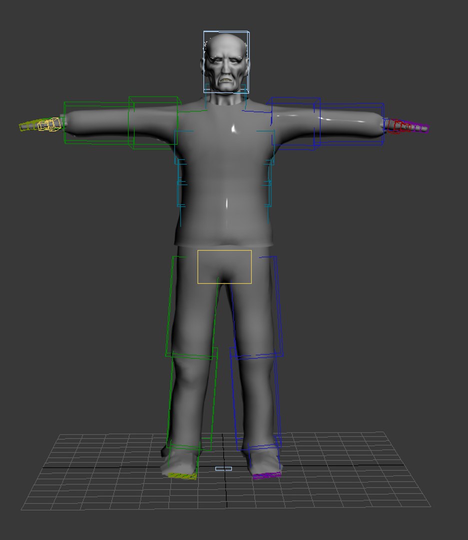 Old Men Riged 3d Max