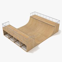 Skate Ramp - Half Pipe B