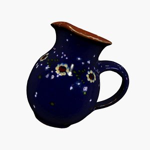 Navy-Blue Vase Scan 3D model