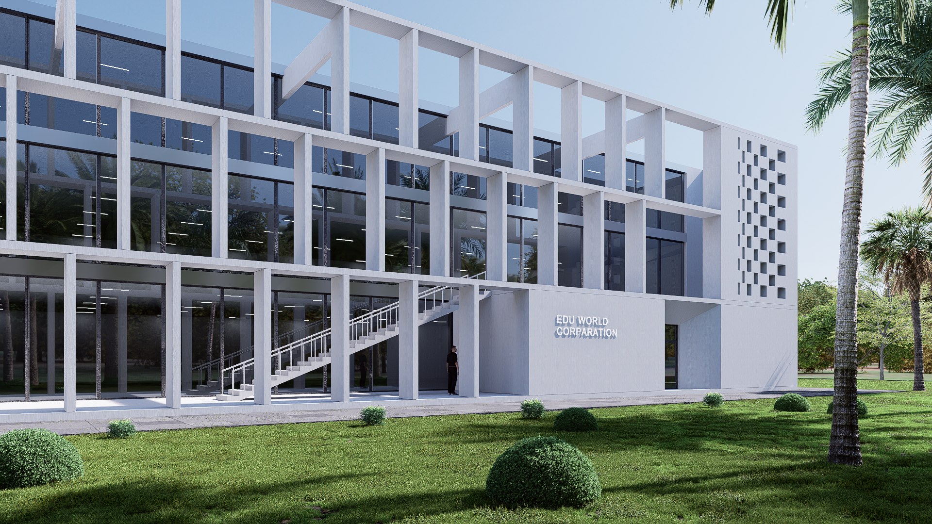 3D Gallery Building - TurboSquid 2343811