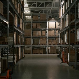 Warehouse Environment Real-Time UE5 Environment