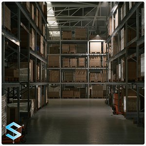 Warehouse Environment Real-Time UE5 Environment