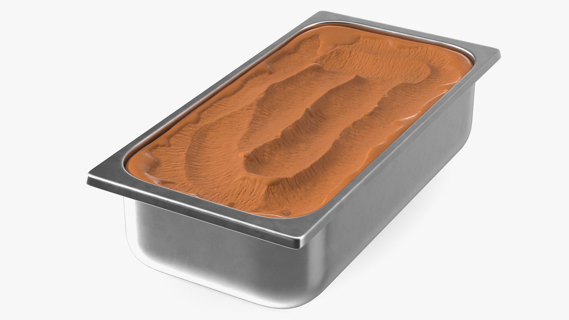 Chocolate Ice Cream Tray 3D model preview