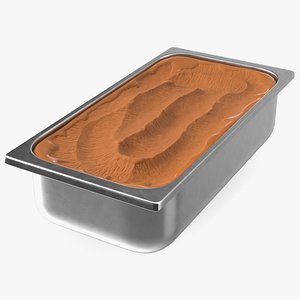 3D Chocolate Ice Cream Tray