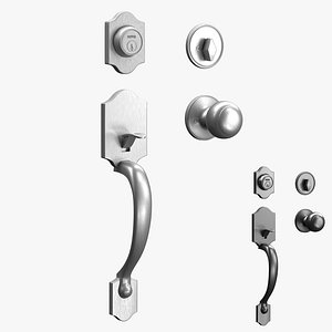 Door Handle and Deadbolt Set