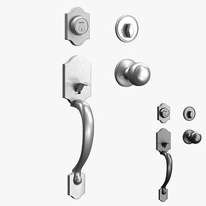 Door Handle and Deadbolt Set