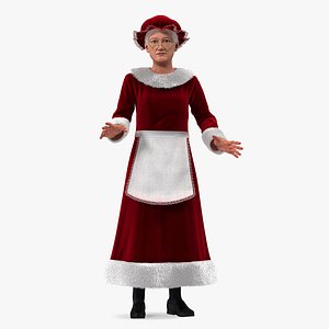 mrs claus rigged 3D