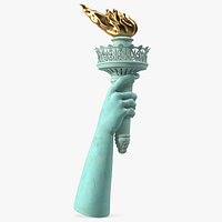 Hand Holding the Torch of Liberty