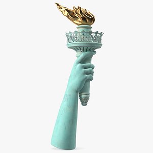 Hand Holding the Torch of Liberty