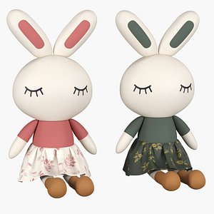 Fridja 3D Simulation Rabbit Doll Bunny Plush Toy Senegal