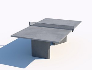 3D model vandal-proof table tennis table