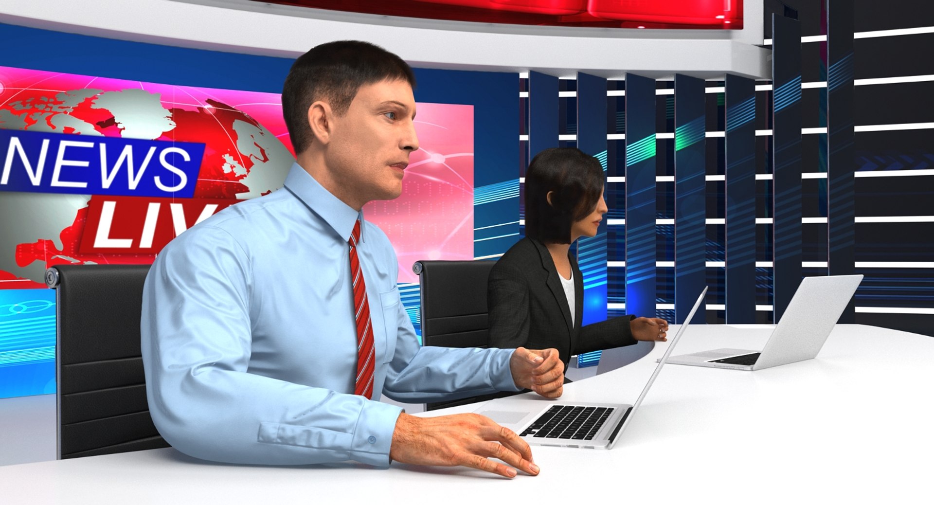 Tv news studio camera 3D - TurboSquid 1284041