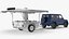 3D Offroad Utility Vehicle with Field Kitchen Trailer model