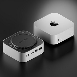 3D Apple Mac Mini 2024