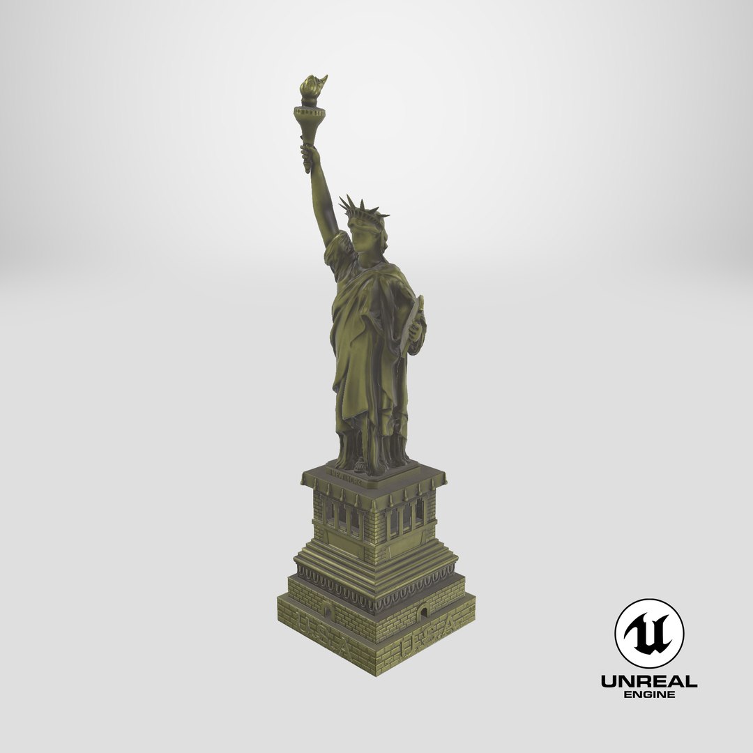 3D Statue of Liberty Replica Bronze https://p.turbosquid.com/ts-thumb/gH/A9zimB/yu/stemcell_unreal_render/png/1743757098/1920x1080/fit_q87/8dddfd513cce302c996d3bd9198771923ed9b7fa/stemcell_unreal_render.jpg