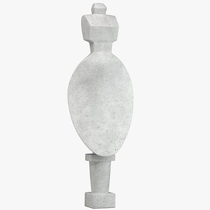 3D giacometti femme cuillere sculpture
