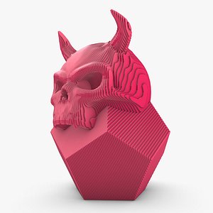 Sliced Skull Polyhedron 03 3D model