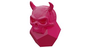 Sliced Skull Polyhedron 03 3D model