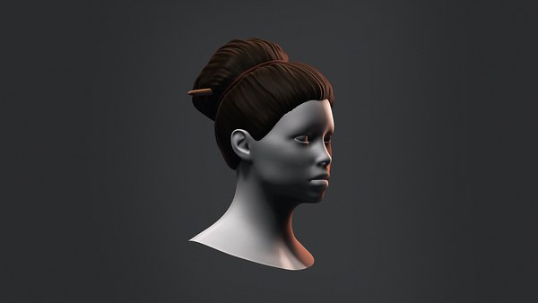 Free Hair - Low Poly Hairstyles Free Sample 3D model - TurboSquid 1836795