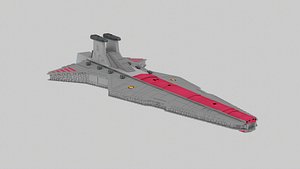 Star Wars Republic Venator Class Star Destroyer 3D model