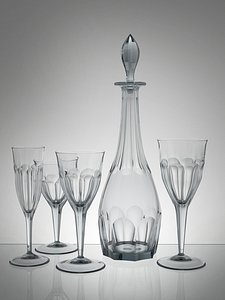 3d glasses carafe model