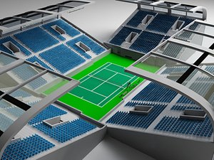 Low Poly Tennis Stadium 3D Models for Download | TurboSquid