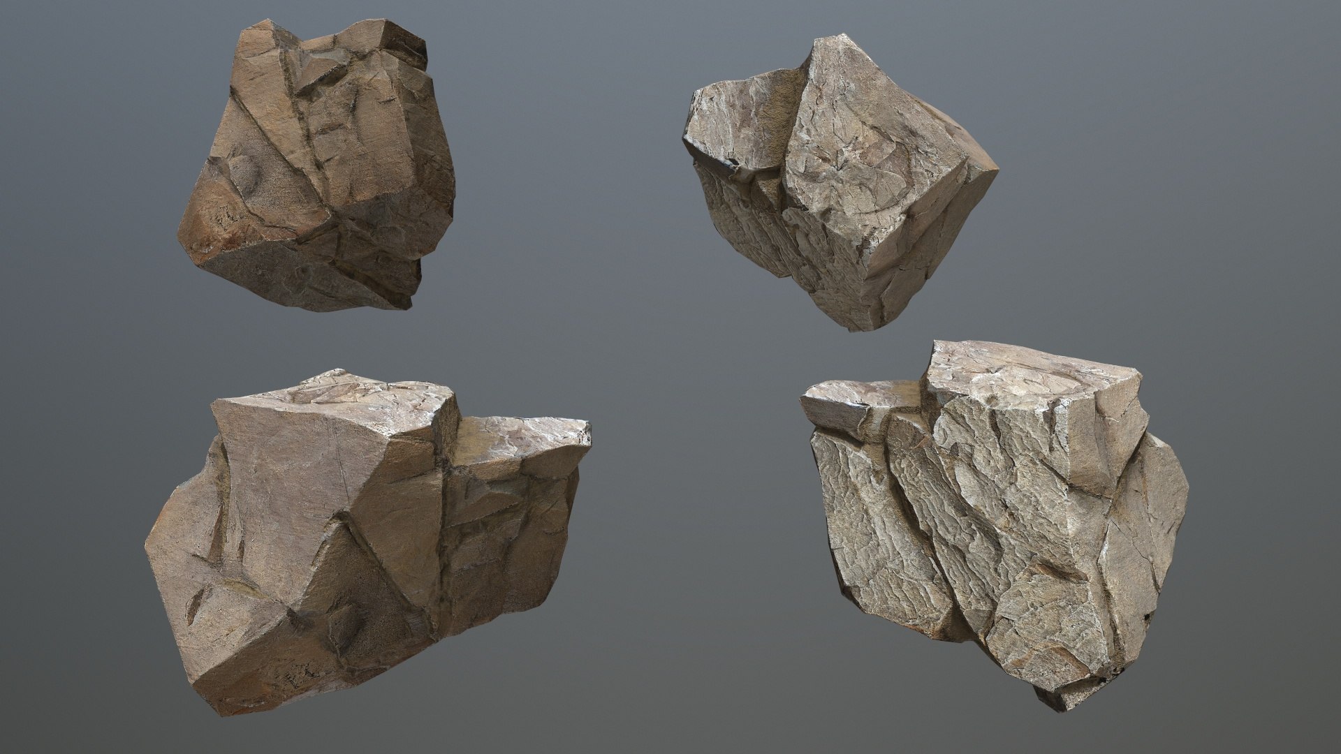 Desert Rocks 3D - TurboSquid 2336315